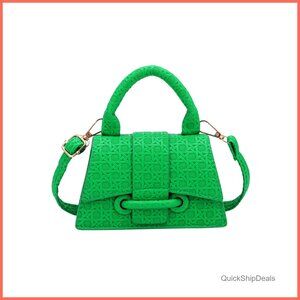 PU Leather Micro Mini Crossbody Bag Clutch Tiny Purse Essentials Only